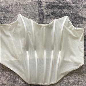City Chic Ivory Corset Amaya